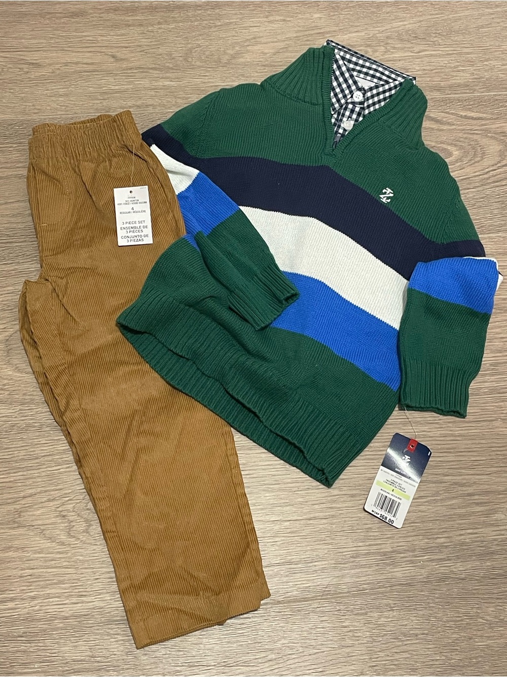 IZOD Boys 3-Piece Outfit Set - Size 4T NWT
